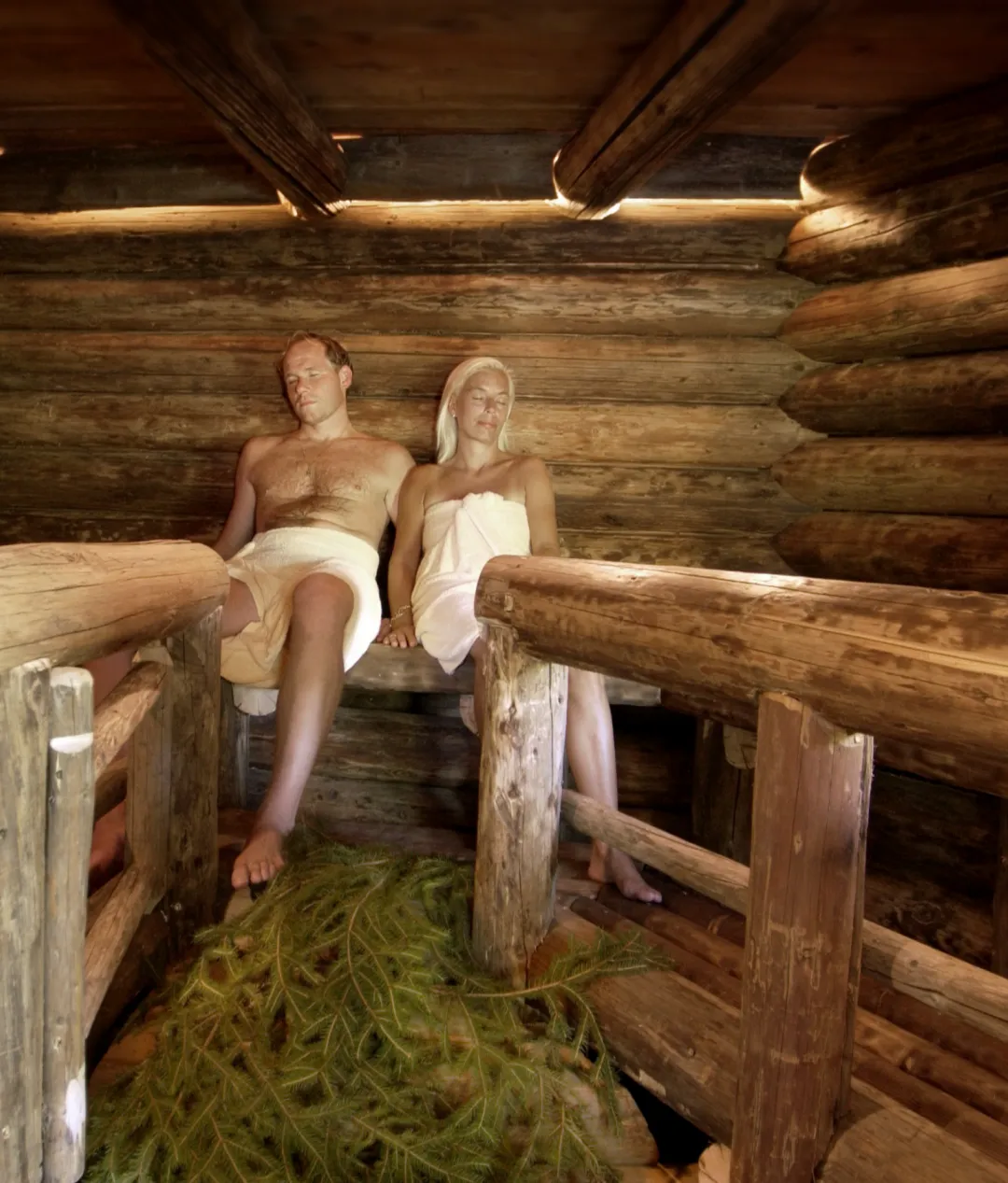 The Organic spruce sauna