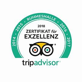 TripAdvisor®-Zertifikat für Exzellenz 2018