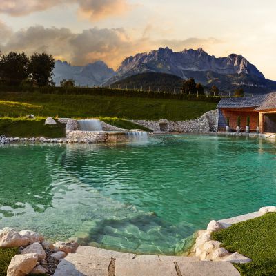 Natural swimming lake