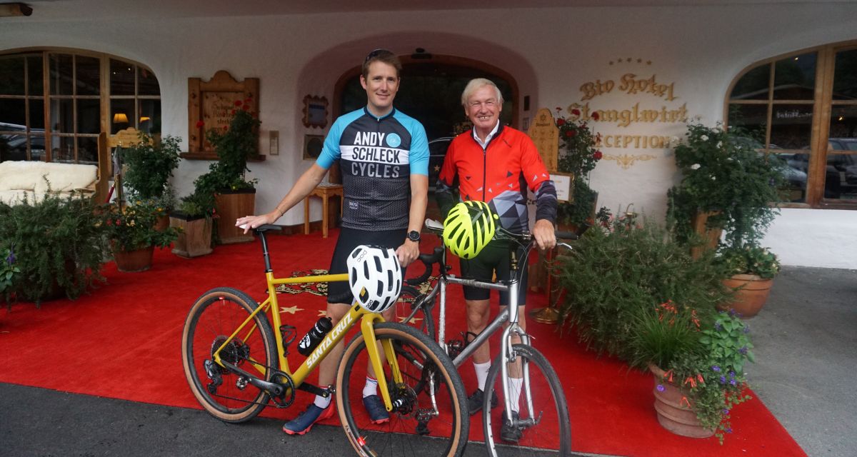 Andy Schleck und Balthasar Hauser