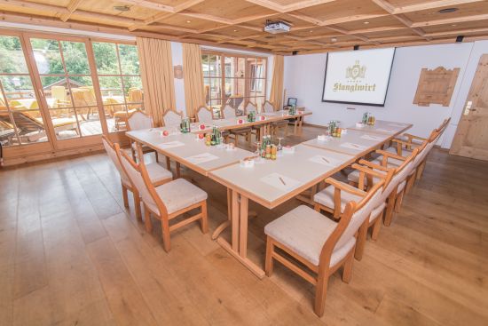 Conservatory conference room at the Stanglwirt