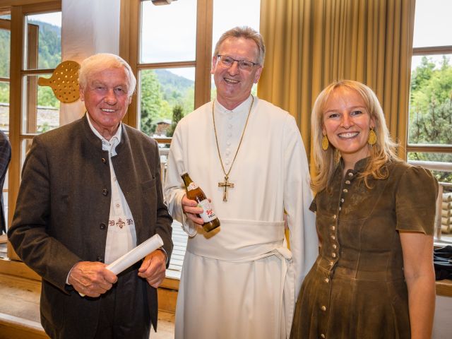 Balthasar Hauser, Abt Kons.-Rat Mag. Lukas Dikany und Maria Hauser