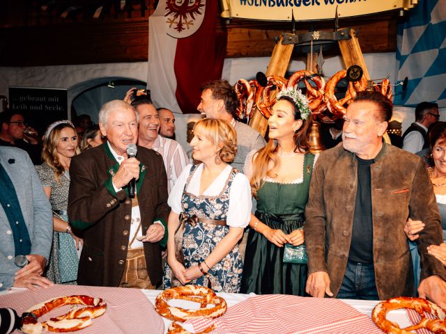Balthasar und Maria Hauser, Verona Pooth und Arnold Schwarzenegger