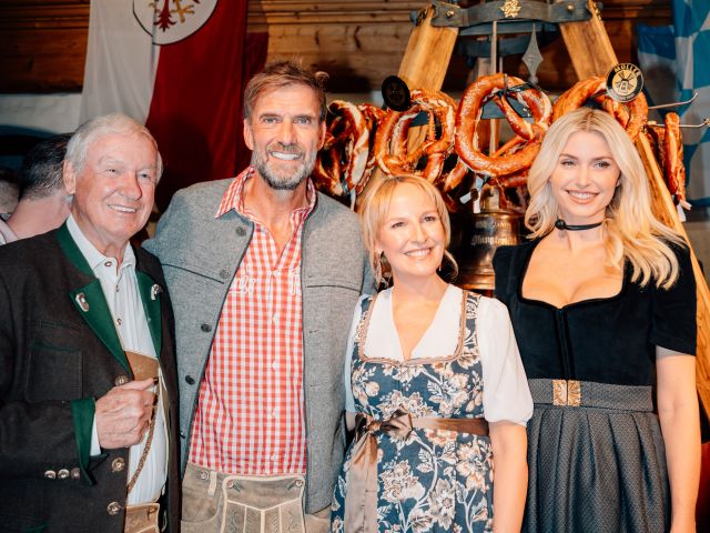 Balthasar Hauser, Jürgen Klopp, Maria Hauser und Lena Gercke