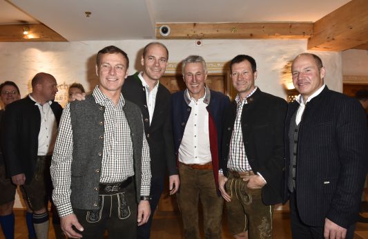 Günther Mader, Michael Walchhofer, Leonhard Stock, Stephan Eberharter, Marc Girardelli