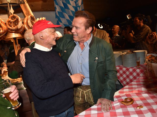 Niki Lauda, Arnold Schwarzenegger