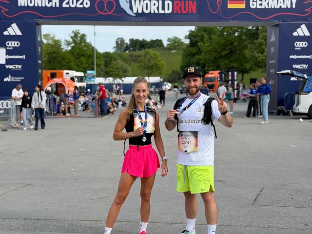 Elisa & Björn vor Ort in München